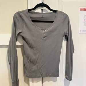 Gray brandy Melville top